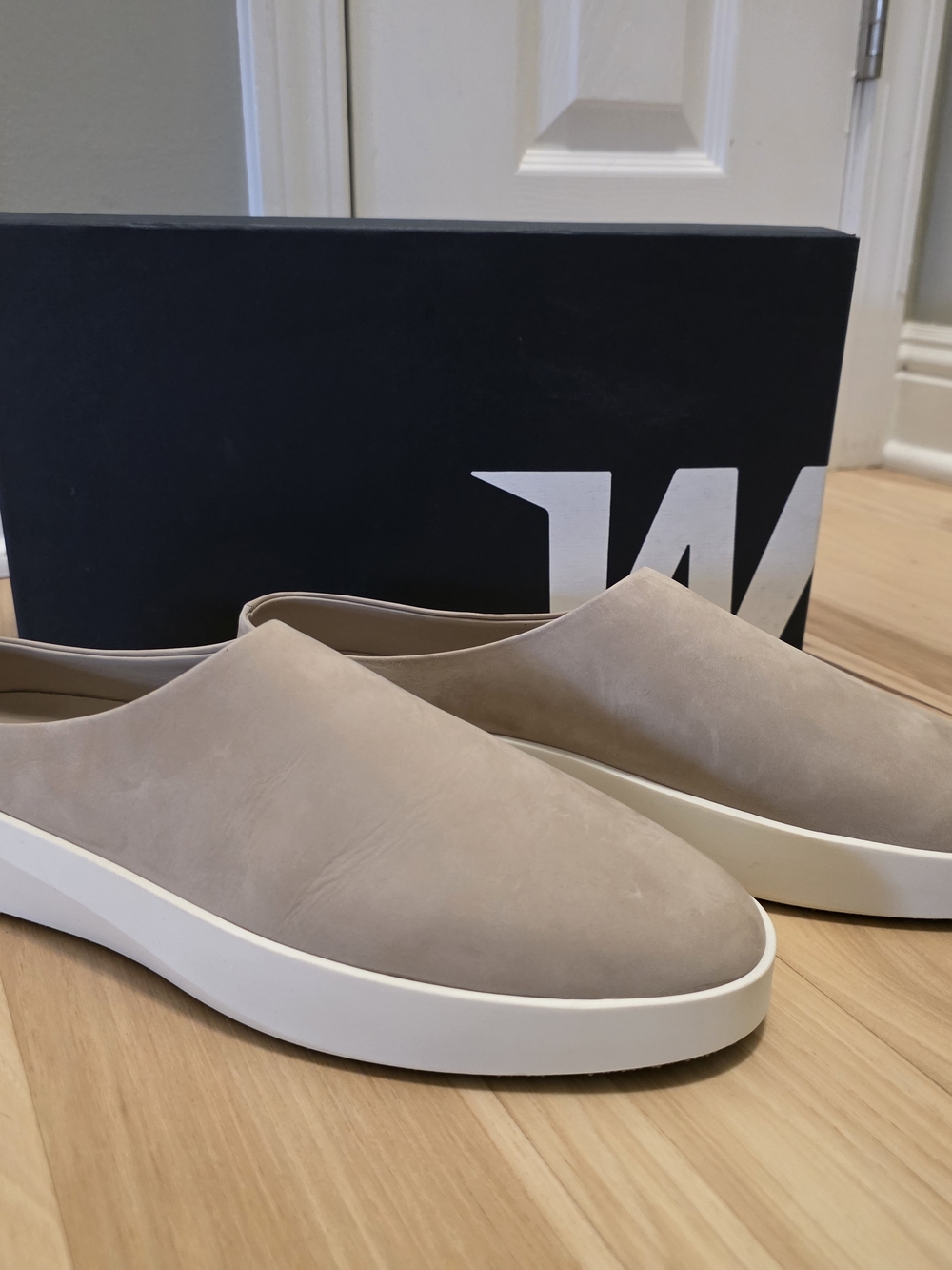 Wolf & Shepherd Slip-On Loafers in Taupe by